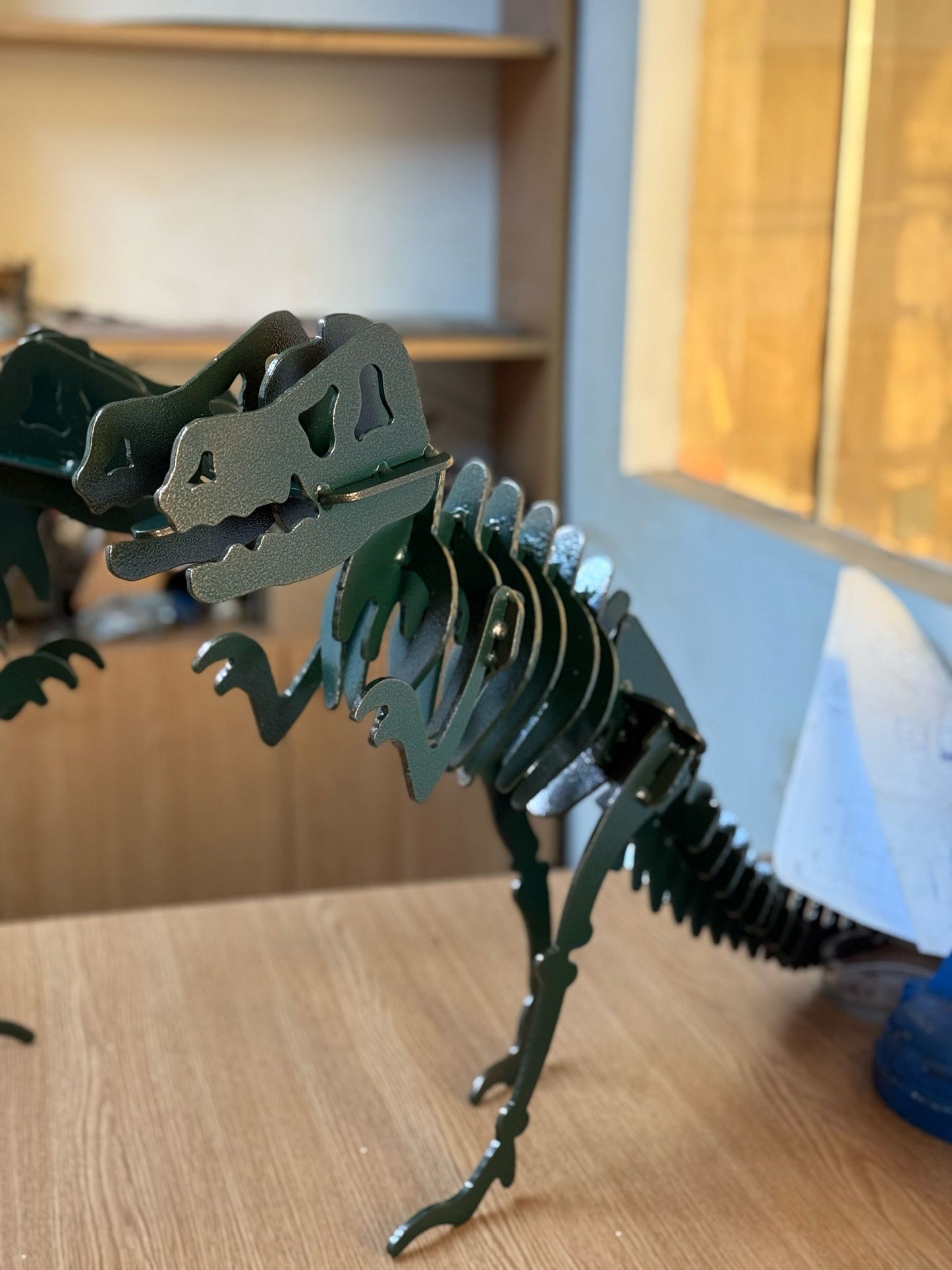 🦖 Dinozaur Handmade – Artă Metalică Unică 🦖
